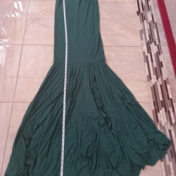 Green teal evening/maternity dress size large - Picture 6 of 9